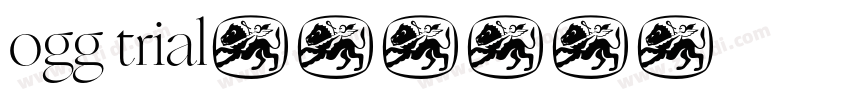 ogg trial字体字体转换